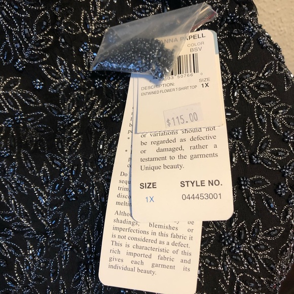 ADRIANNA PAPELL BOUTIQUE EVENING VINTAGE N.W.T. 25”Pit 2 Pit 27” Length Black - Picture 7 of 7